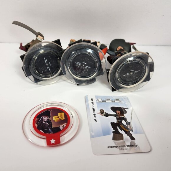 Disney Infinity Pirates of the Caribbean Lot Jack Sparrow Hector Barbossa Davy - Picture 6 of 7